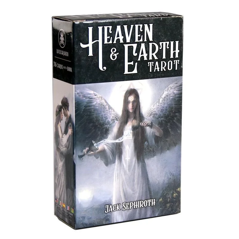 Heaven & Earth Tarot Deck - 78 Classic Fantasy Cards with Spiritual Artwork & Astrology Symbols for Divination, Mind Development & Interactive Play